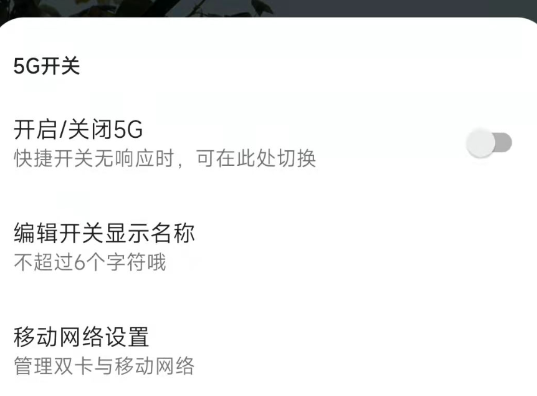 手机5G网开关 2.0.2