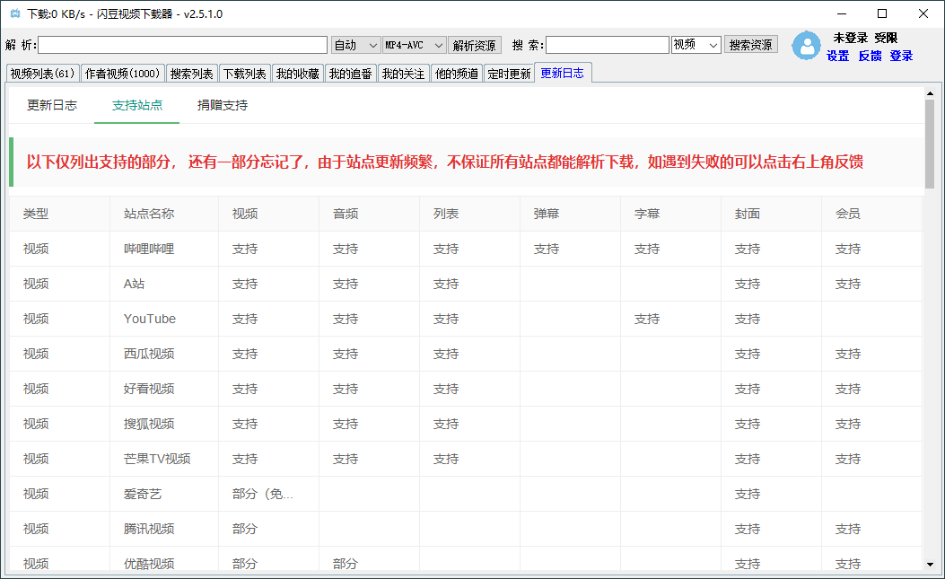 闪豆视频下载器(原哔哩哔哩视频下载器) v3.1.0 绿色版